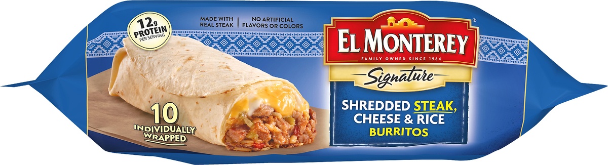 El Monterey Signature Shredded Steak Cheese Burrito Lb Shipt