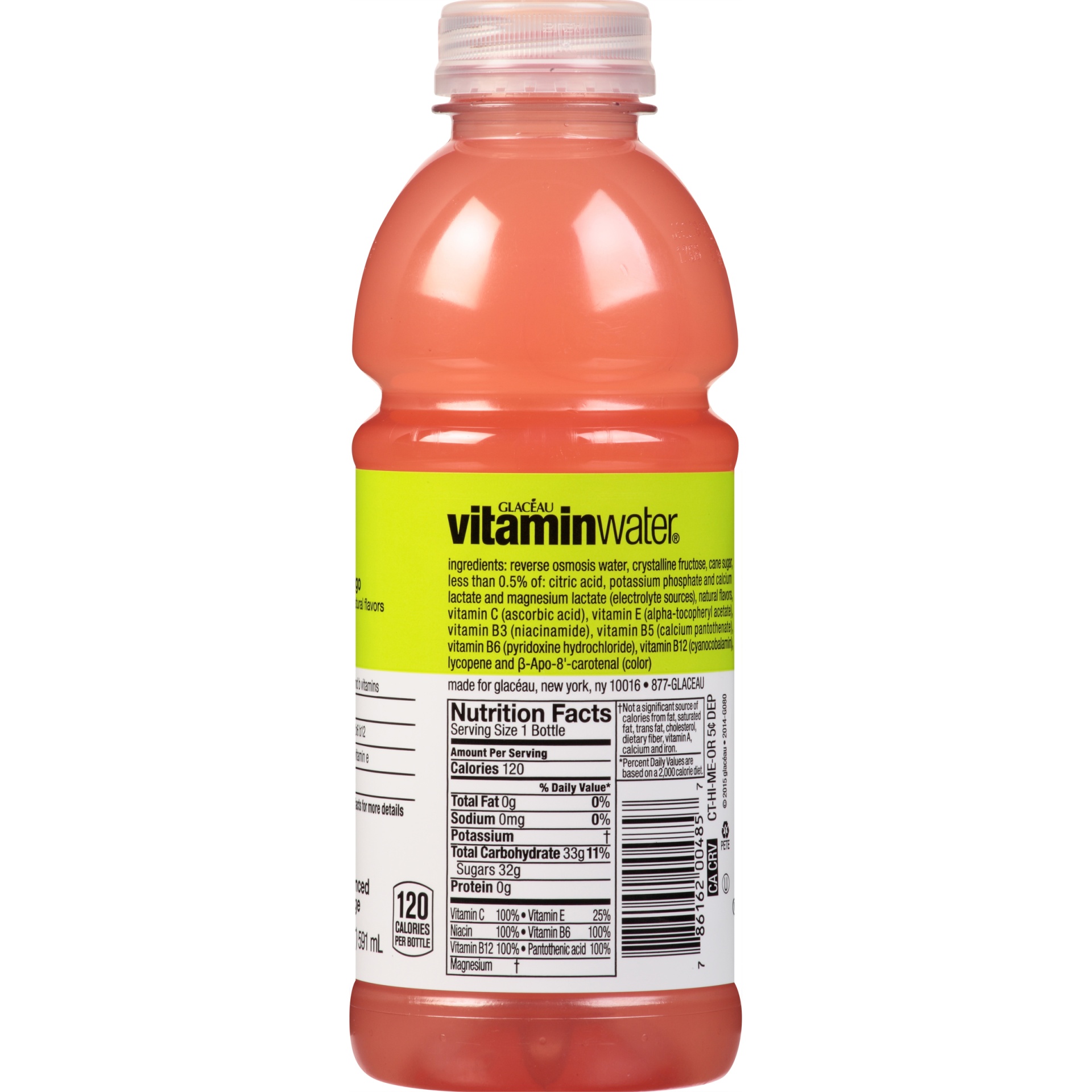 Vitaminwater Refresh Nutrient Enhanced Tropical Mango Water Beverage 20