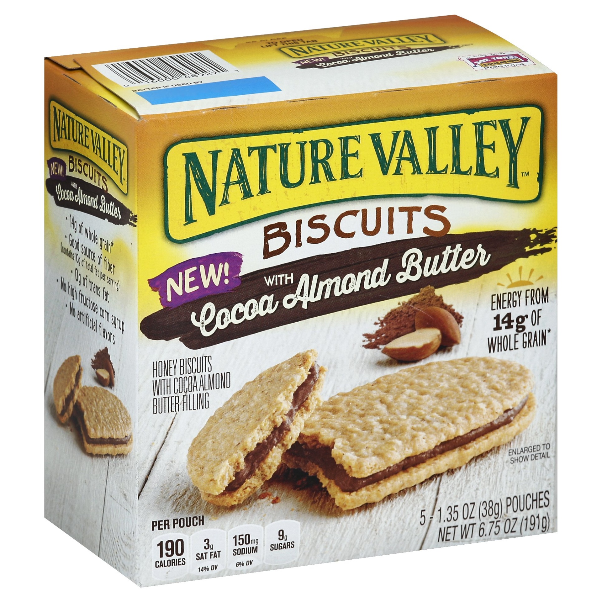 Nature Valley Biscuits With Cocoa Almond Butter Ct Oz Shipt