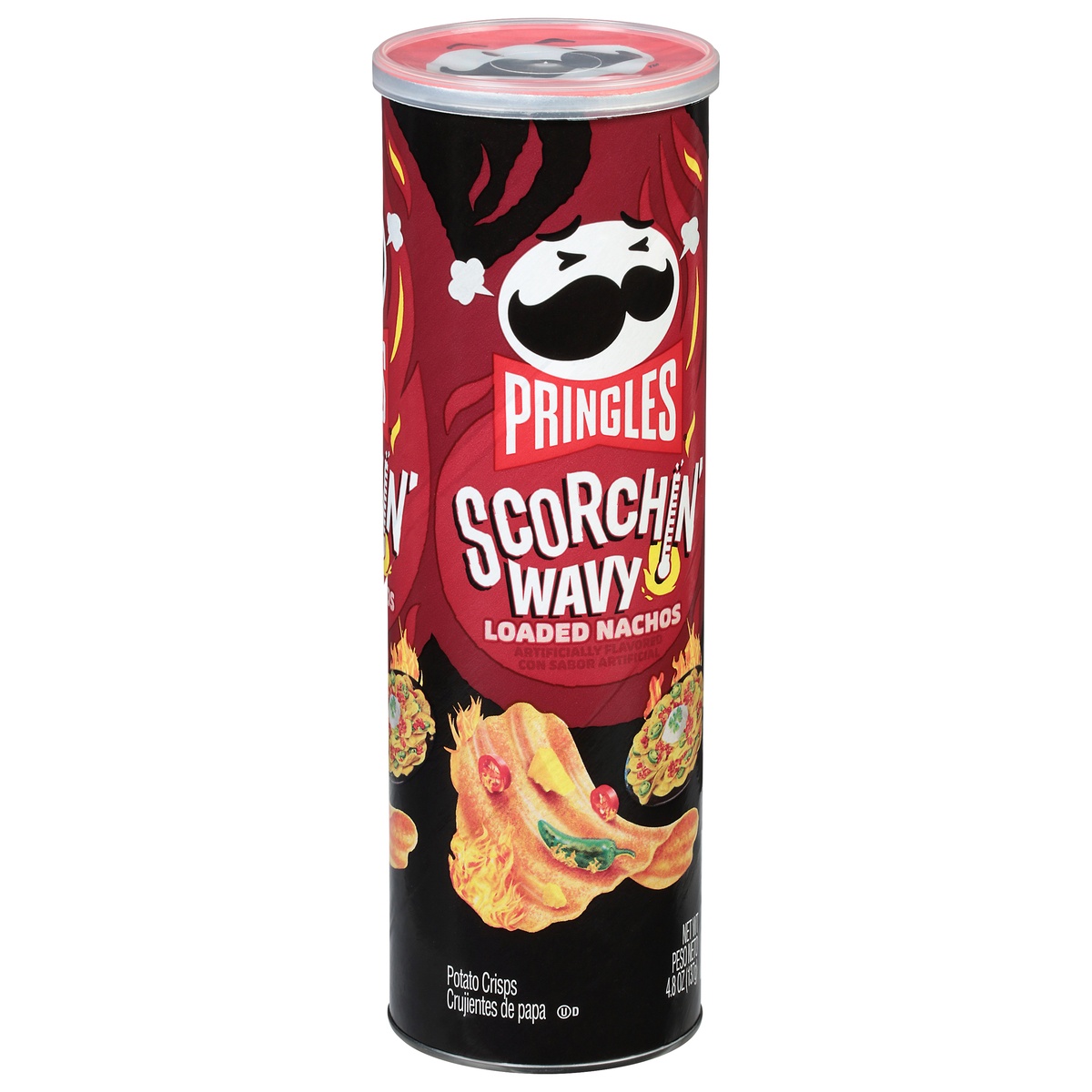 Pringles Potato Crisps Chips Lunch Snacks Spicy Snacks Loaded Nachos