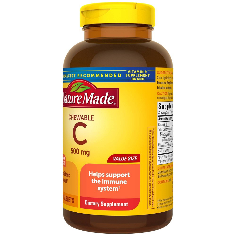 Nature Made Chewable Vitamin C 500 Mg Tablets 150ct 150 Ct Shipt