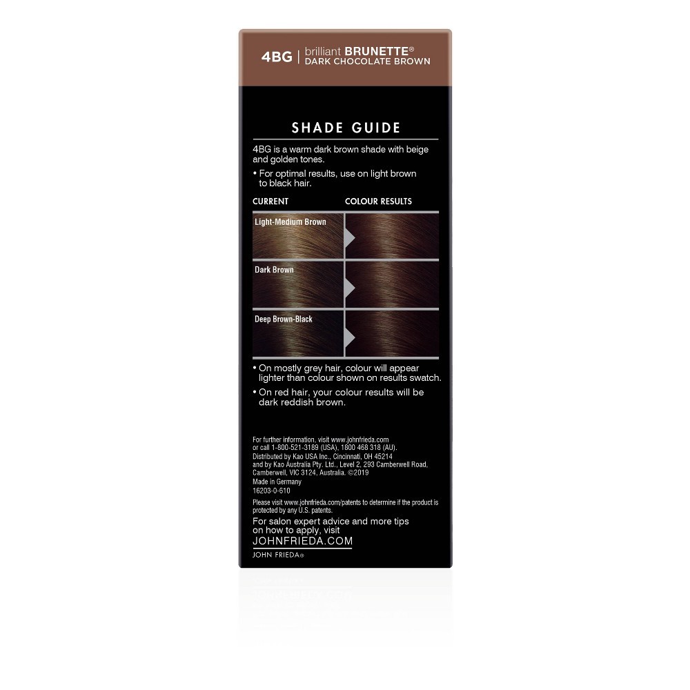 John Frieda Precision Foam Colour Brilliant Brunette 4BG Dark