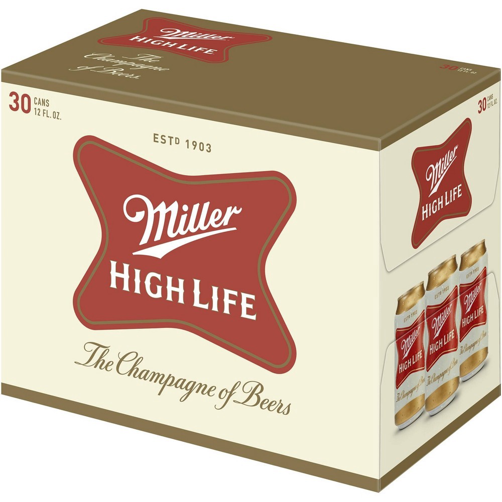 Miller High Life Beer Pk Fl Oz Cans Ct Fl Oz Shipt