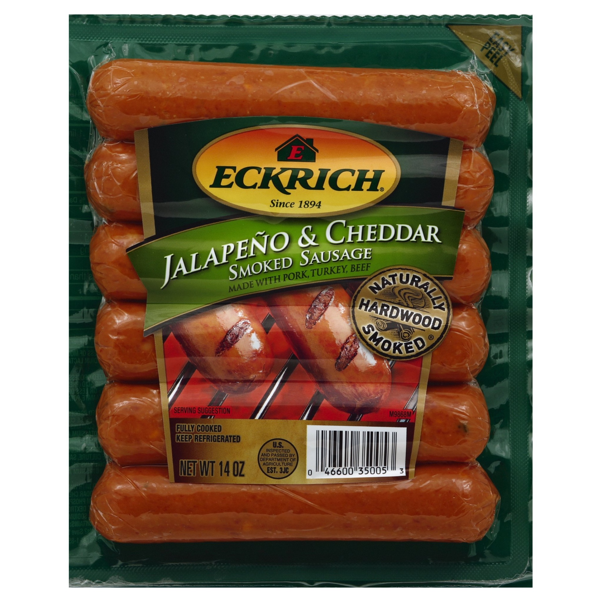 Eckrich Jalapeno Cheddar Smoked Sausage Links Oz Shipt