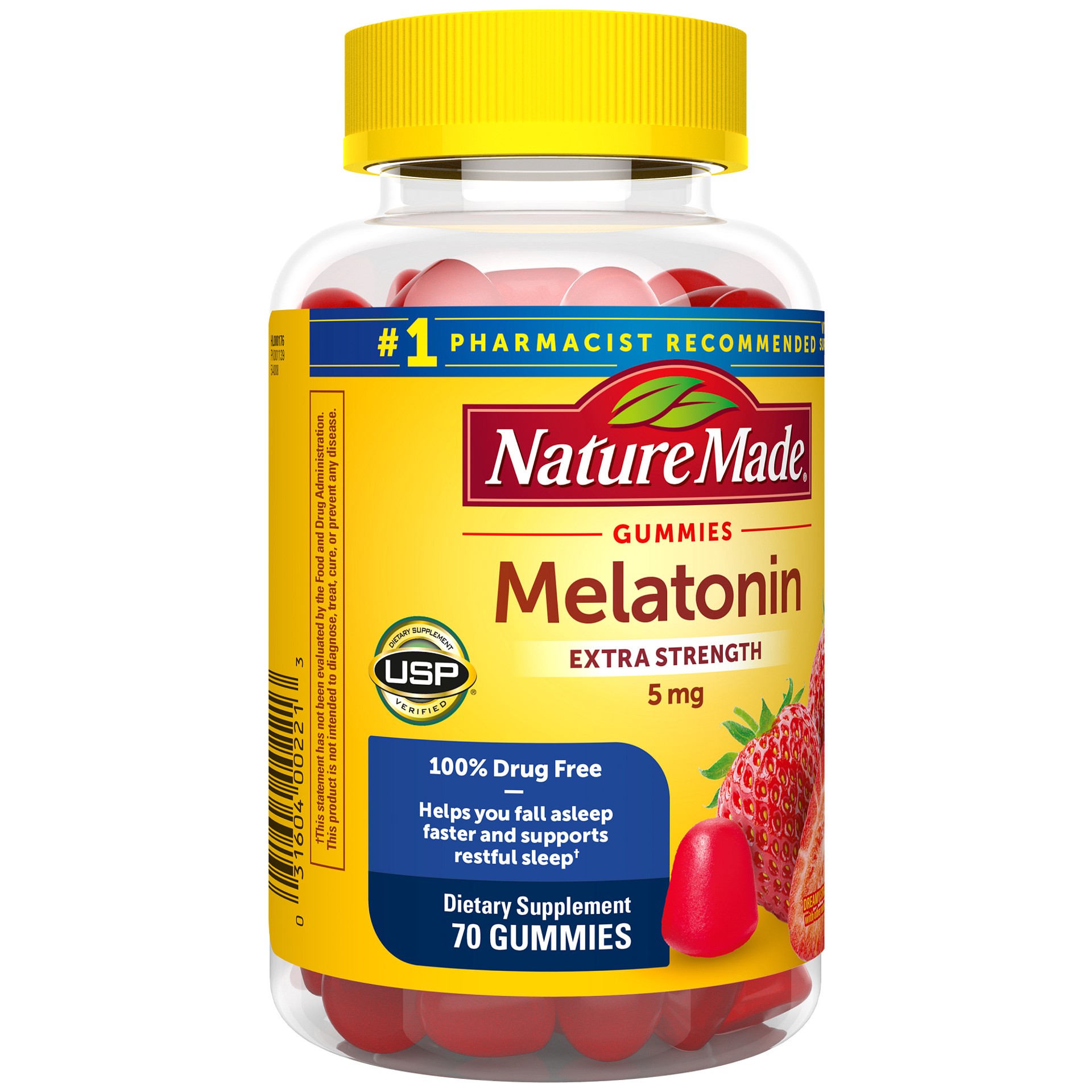 Nature Made Melatonin Mg Extra Strength Gummies Drug Free Sleep