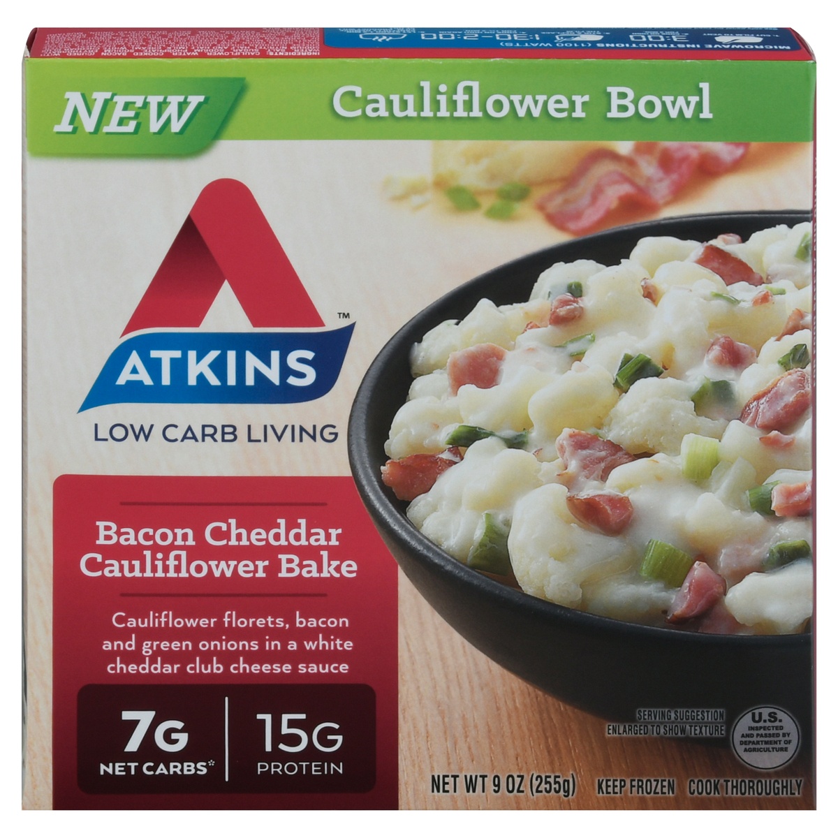 Atkins Bacon Cheddar Cauliflower Bake Oz Shipt