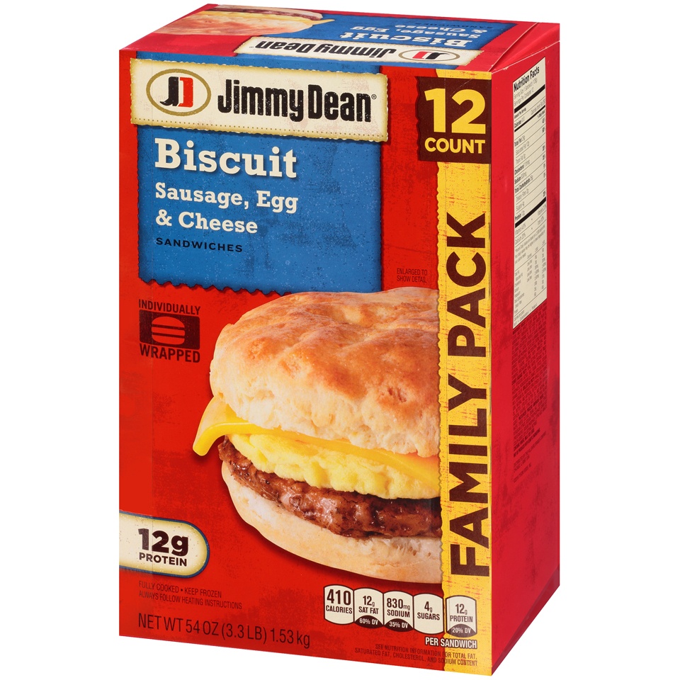 Jimmy Dean Sausage Egg Cheese Biscuit Sandwiches 12 Ct 54 Oz Shipt