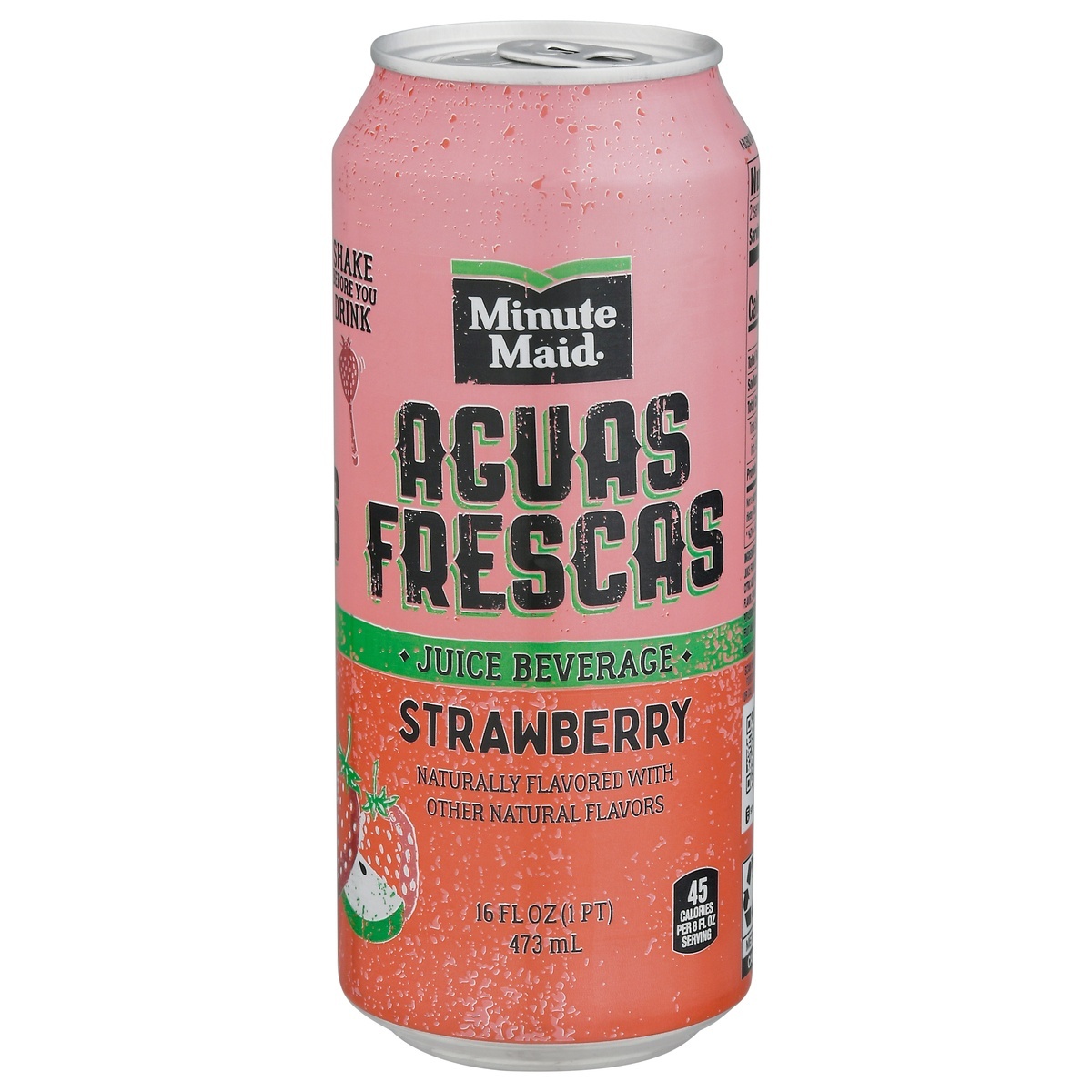 Minute Maid Aguas Frescas Strawberry Can 16 Fl Oz 16 Fl Oz Shipt