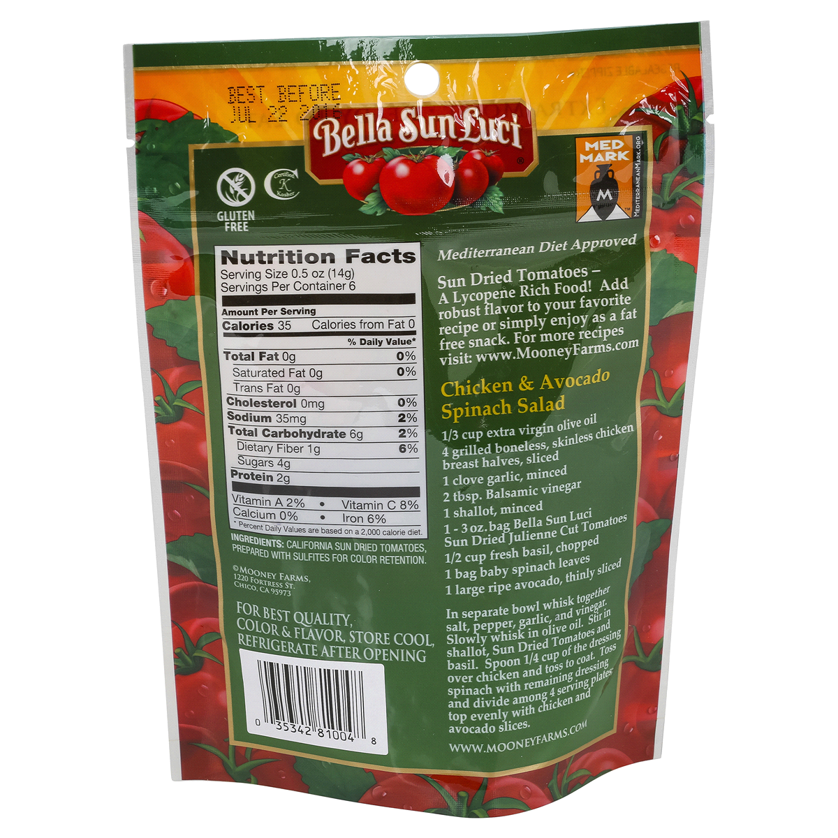 Bella Sun Luci Premium Sun Dried Julienne Cut Tomatoes Oz Shipt