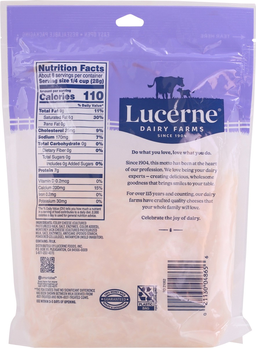 Lucerne Dairy Farms Cheese Finely Shredded Colby Jack 8 Oz Shipt