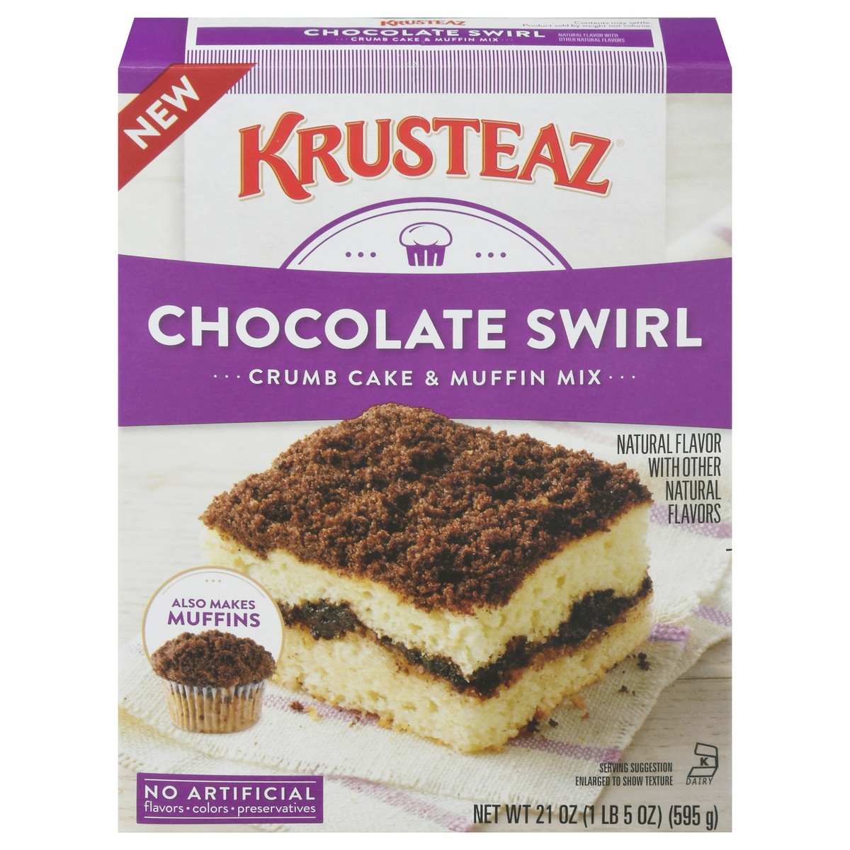 Krusteaz Chocolate Swirl Crumb Cake Muffin Mix 21 Oz 21 Oz Shipt