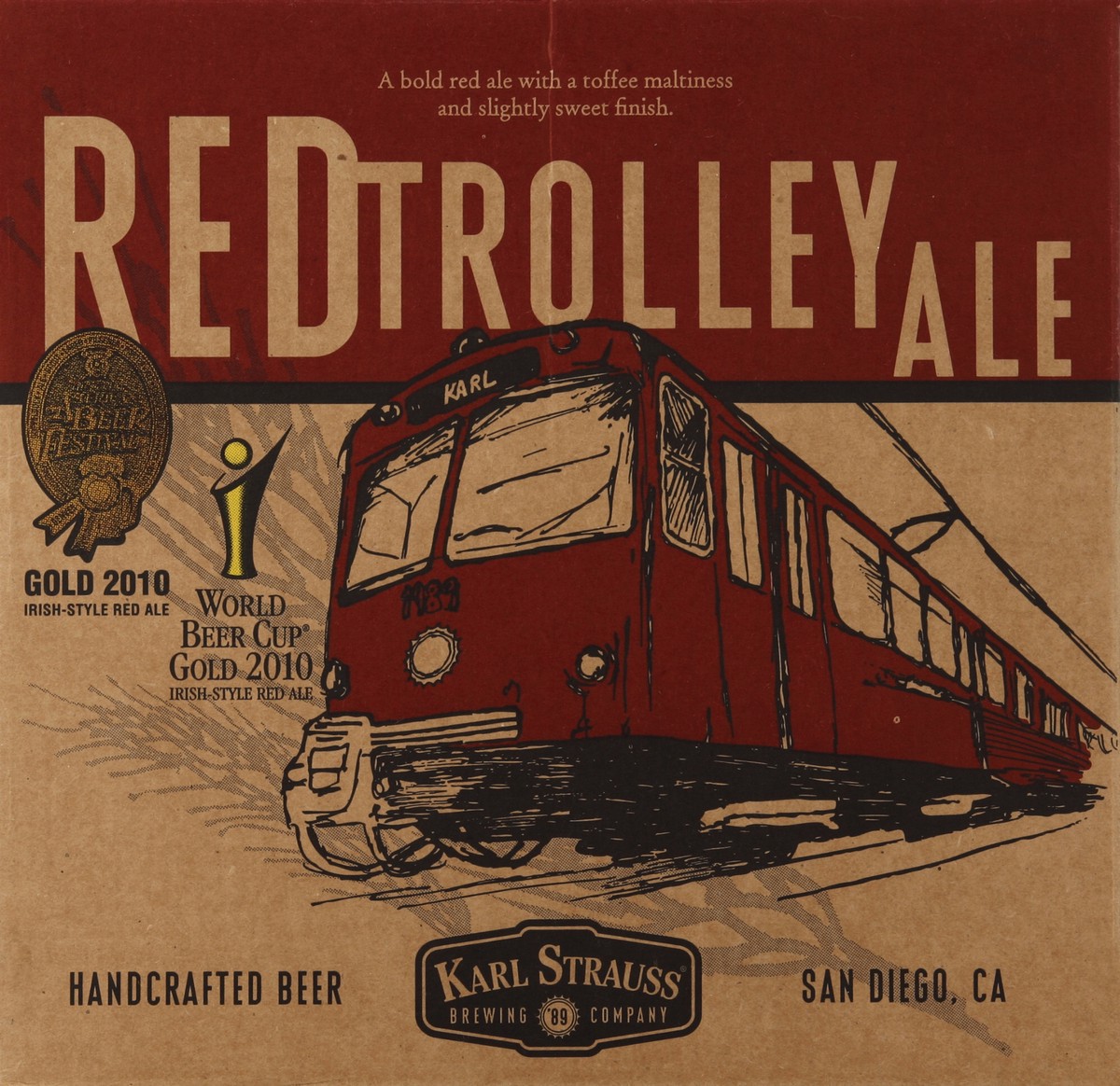 Karl Strauss Brewing Company Karl Strauss Red Trolley Ale 12 Ct 12 Oz