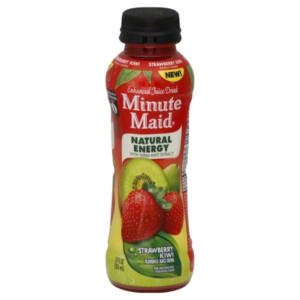 Minute Maid Enhanced Juice Drink Strawberry Kiwi Flavored 12 Oz 12