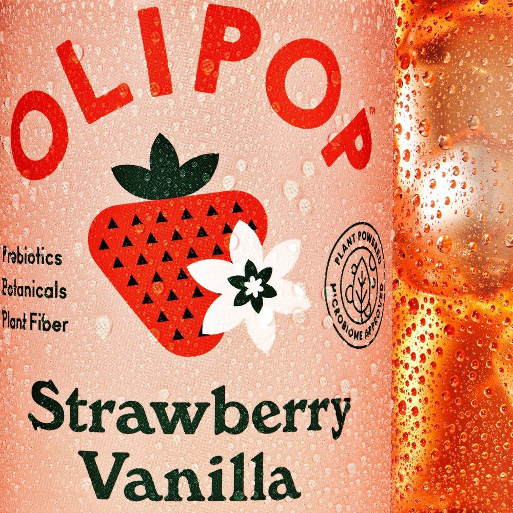 Olipop Strawberry Vanilla Sparkling Tonic Ct Fl Oz Ct Fl Oz