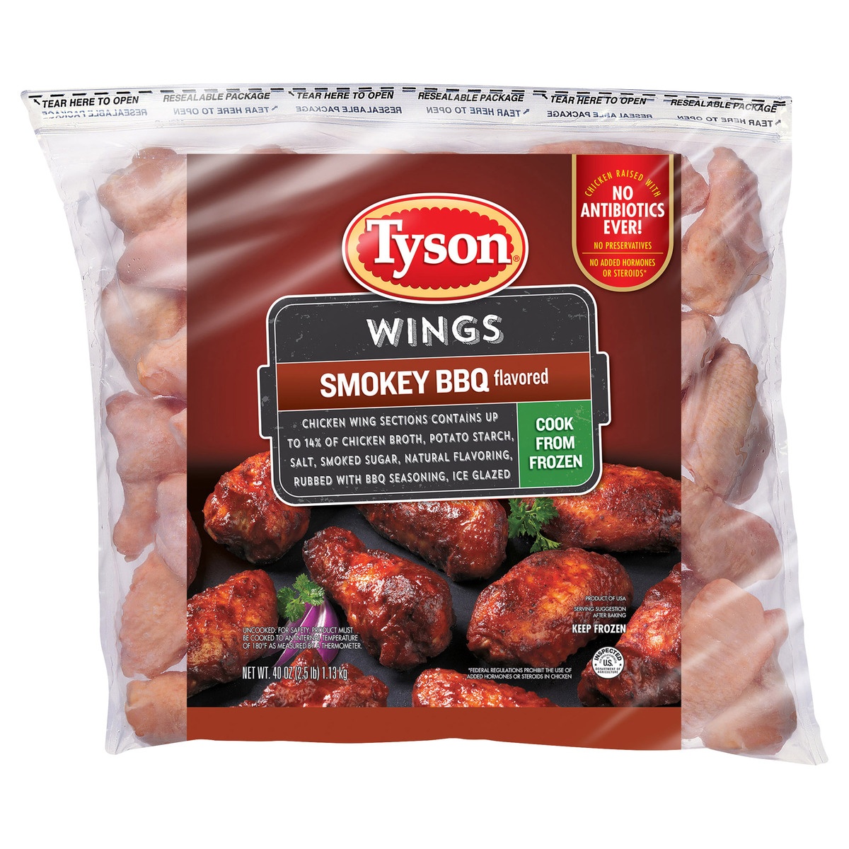 Tyson Uncooked Smokey Bbq Chicken Wings Oz Shipt