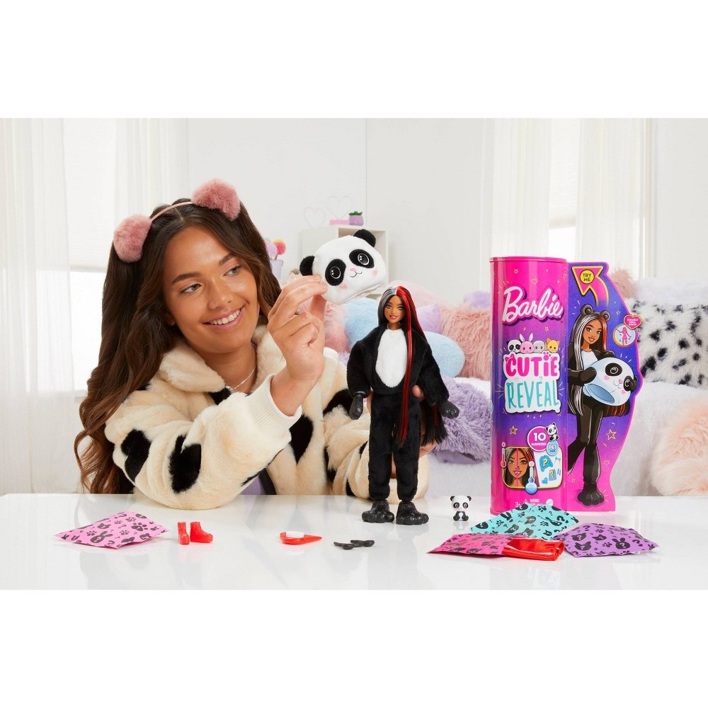 Barbie Cutie Reveal Panda Plush Costume Doll 1 Ct Shipt