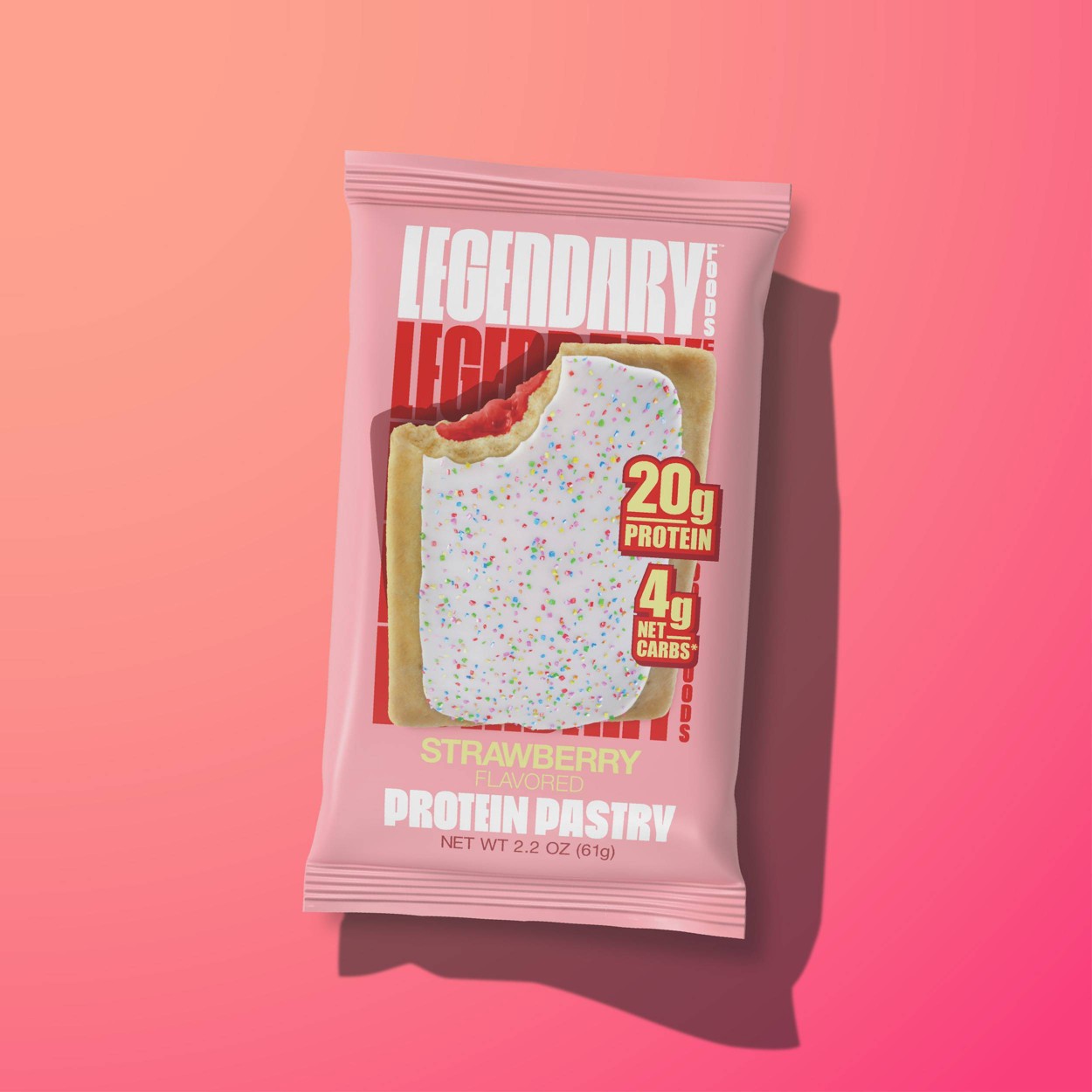 Legendary Foods Protein Pastries Nutrition Bars Strawberry Oz