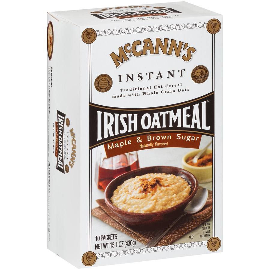 Mccann S Maple Brown Sugar Instant Irish Oatmeal Instant Oatmeal