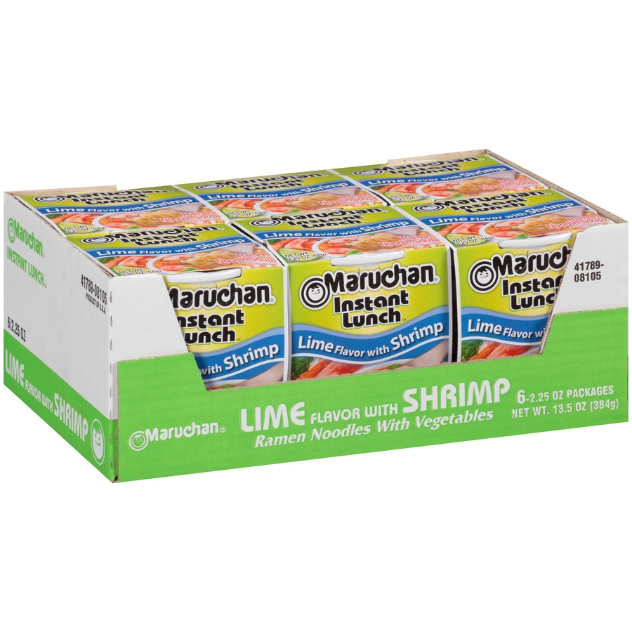 Maruchan Instant Lunch Lime Flavor With Shrimp Ramen Noodle Soup Ct