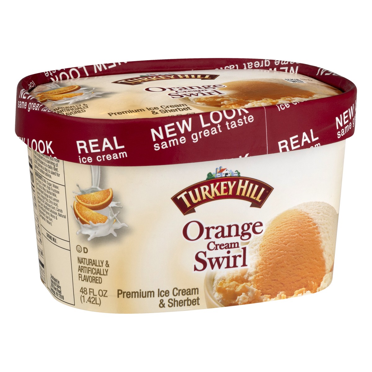 Turkey Hill Original Recipe Orange Cream Swirl Premium Ice Cream