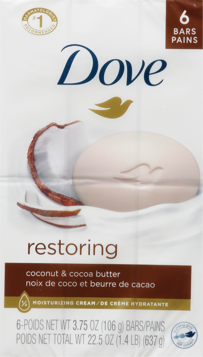 Dove Purely Pampering Coconut Milk Beauty Bar 6 Ct 4 Oz Shipt