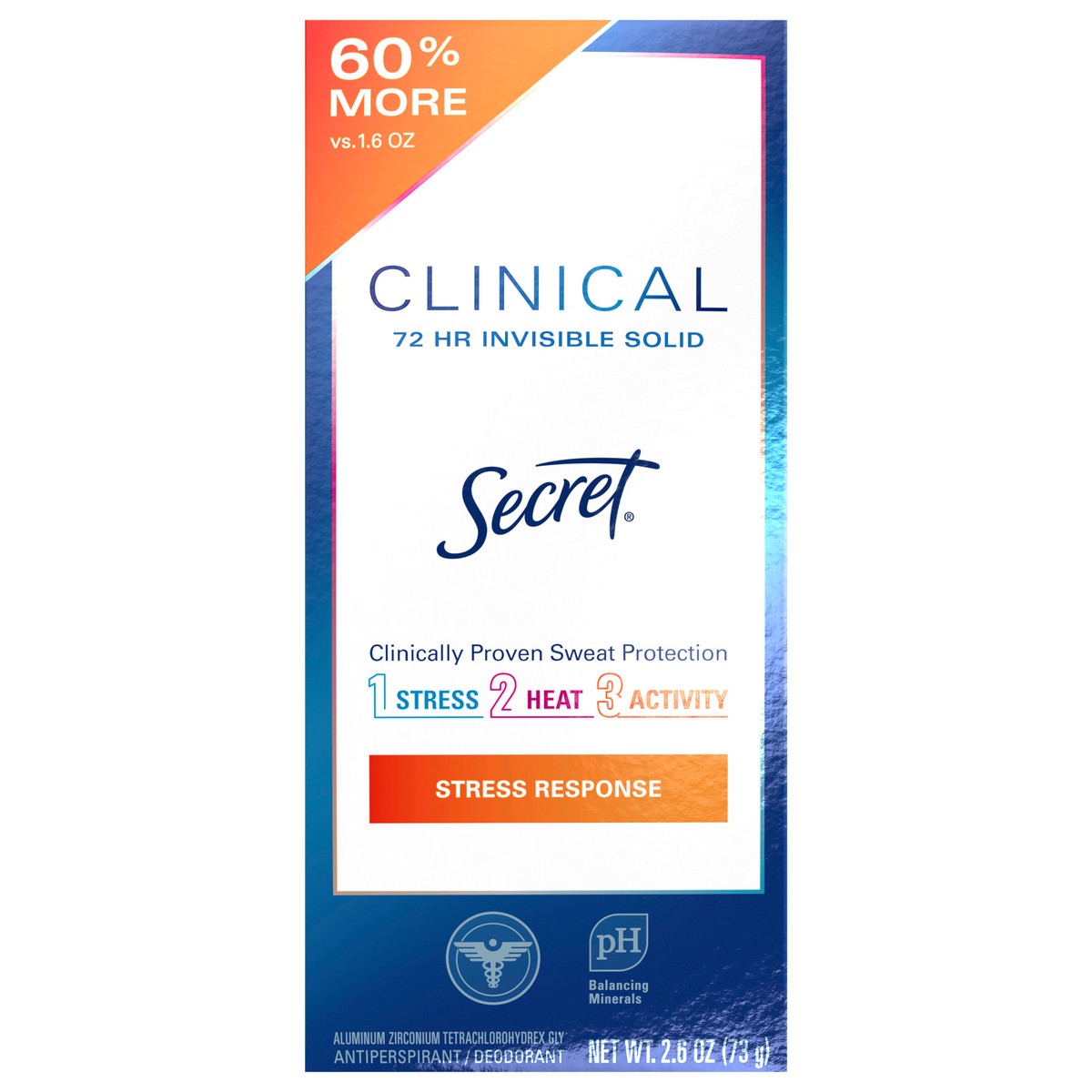 Secret Clinical Strength Invisible Solid Antiperspirant And Deodorant