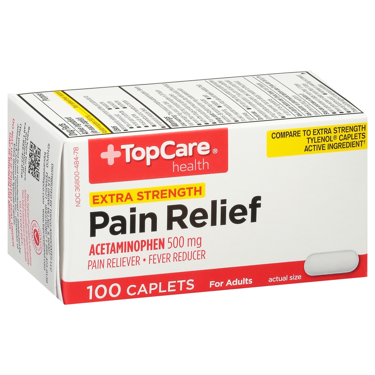 Topcare Pain Relief Acetaminophen Extra Strength Mg Ct Shipt