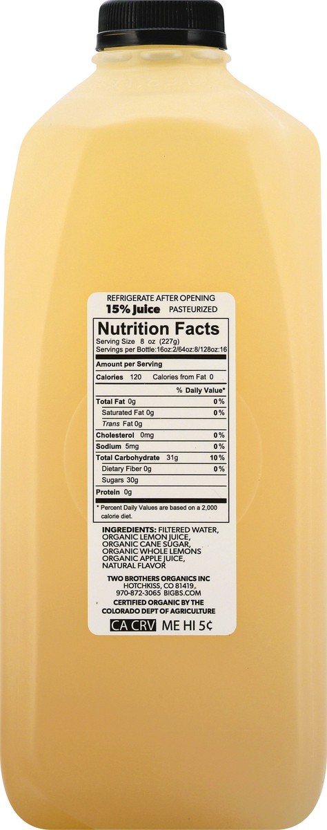 Big Bs Organic Orchard Recipe Lemonade 64 Oz 64 Oz Shipt