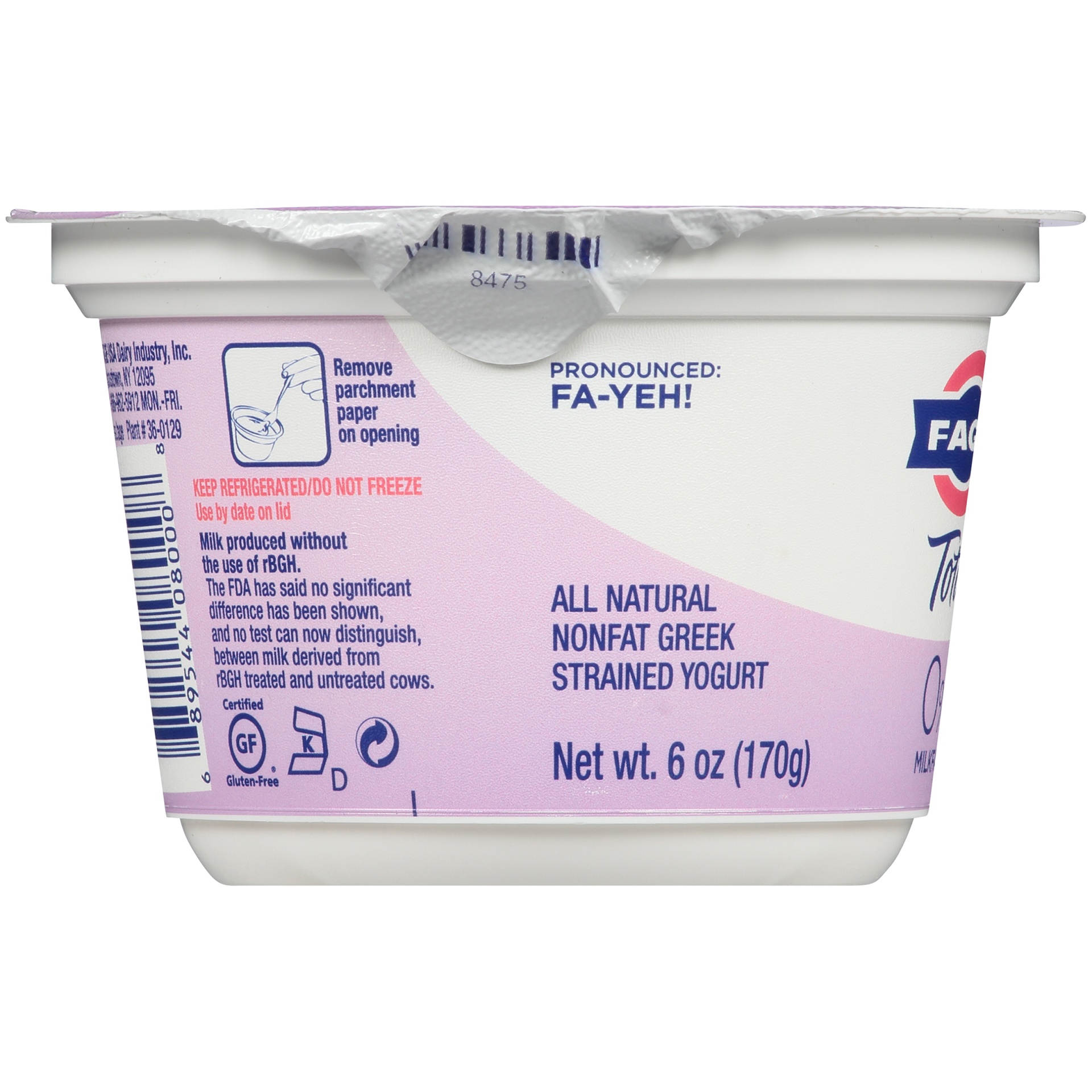 Fage Total 0 Milkfat All Natural Nonfat Greek Strained Yogurt 6 Oz Shipt