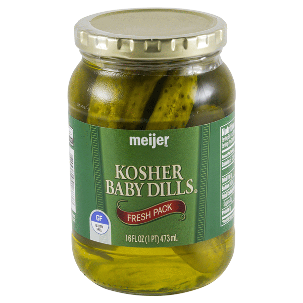 Meijer Kosher Baby Dill Pickles 16 Oz Shipt