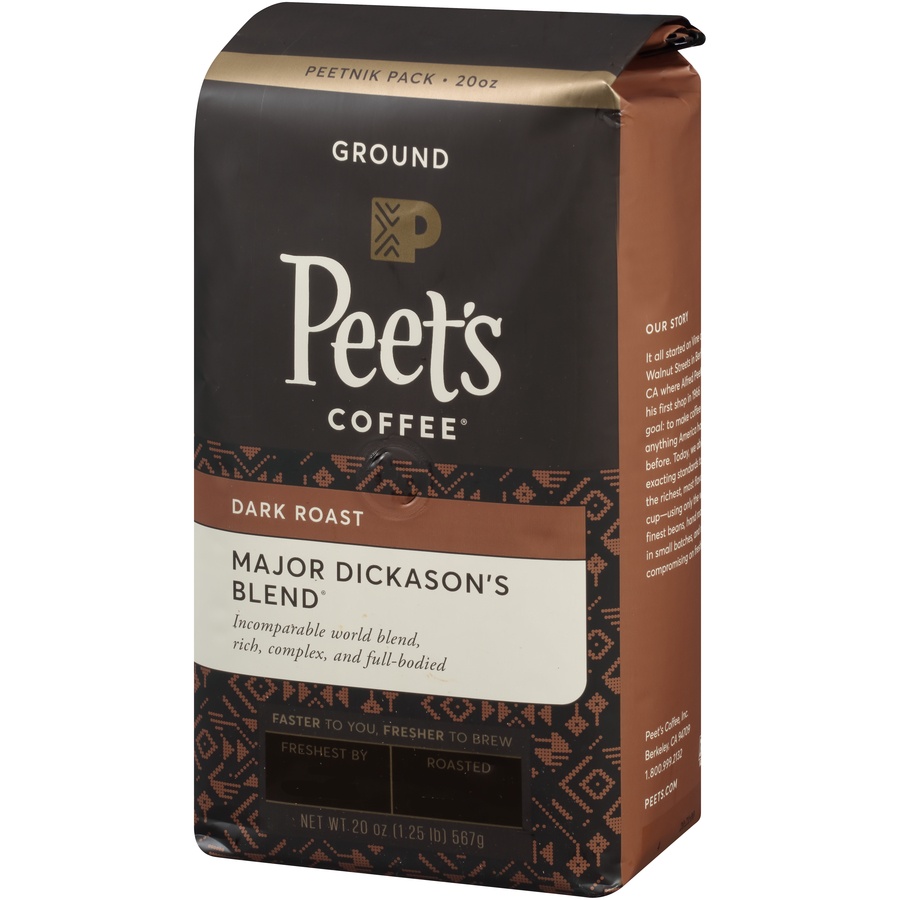 Peet S Coffee Major Dickason S Blend Dark Roast Ground Coffee 20 Oz Shipt