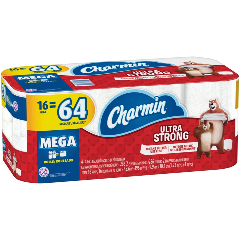 Charmin Ultra Strong Bathroom Tissue Mega Rolls 16 Ct Shipt