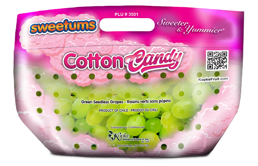 slide 2 of 2, Fresh Cotton Candy Seedless Green Grapes in Bag, per lb