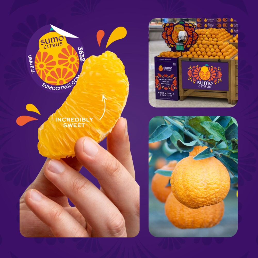 slide 5 of 6, Sumo Oranges, per lb