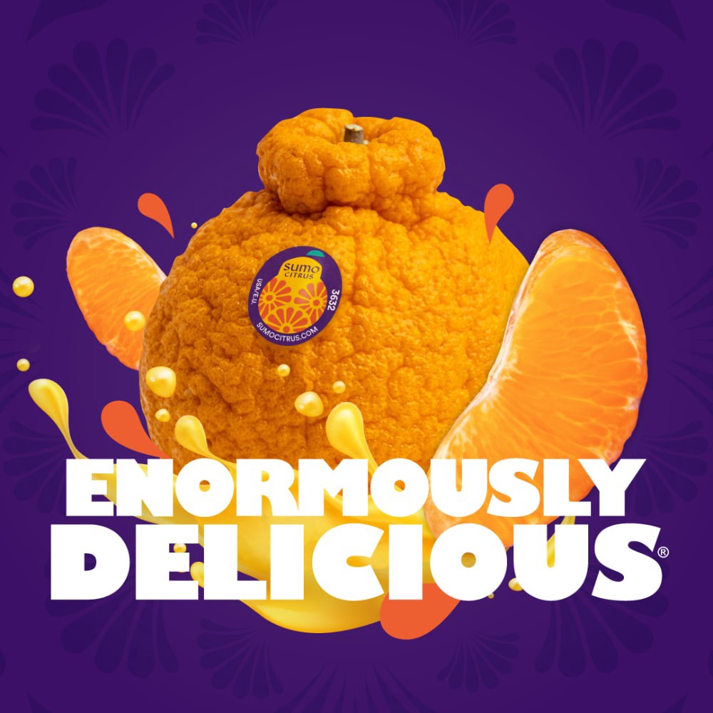 slide 3 of 6, Sumo Oranges, per lb