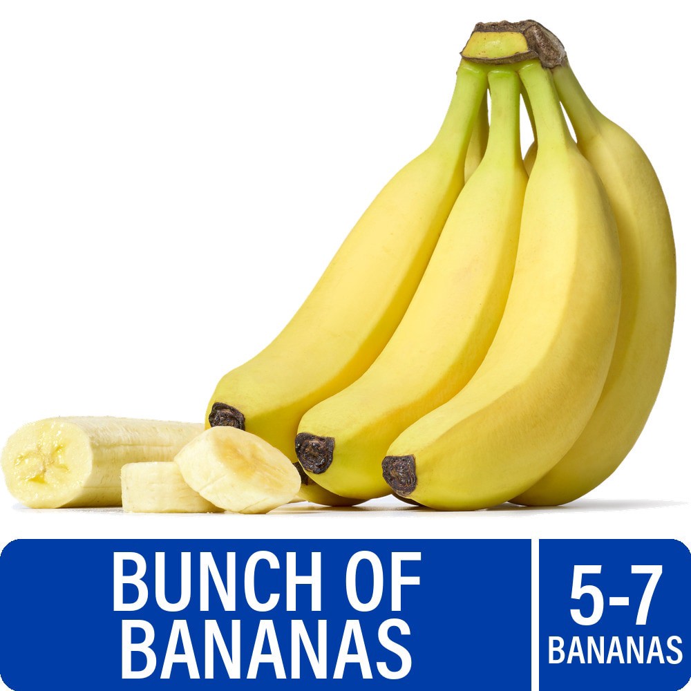 slide 3 of 6, Fresh Bunch of Bananas – 5-7 Bananas, 1 ct