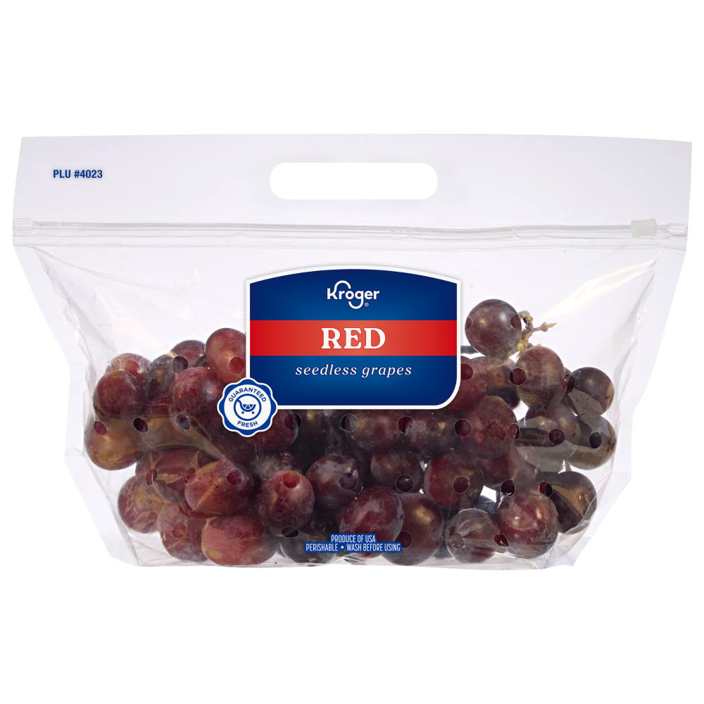 slide 2 of 2, Harris Teeter Fresh Seedless Red Grapes, per lb