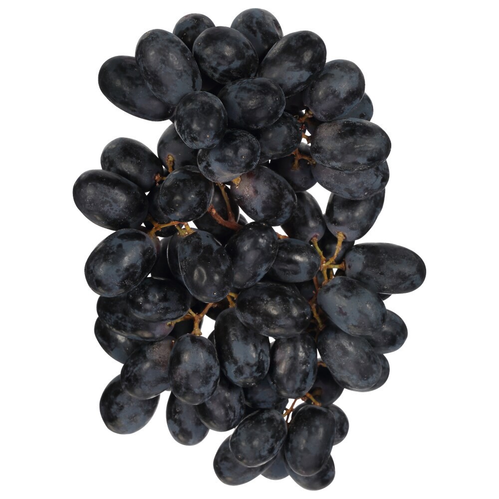 slide 2 of 2, Harris Teeter Fresh Seedless Black Grapes, per lb