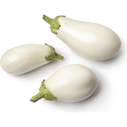 slide 1 of 1, White Eggplant (Aubergine), 1 ct