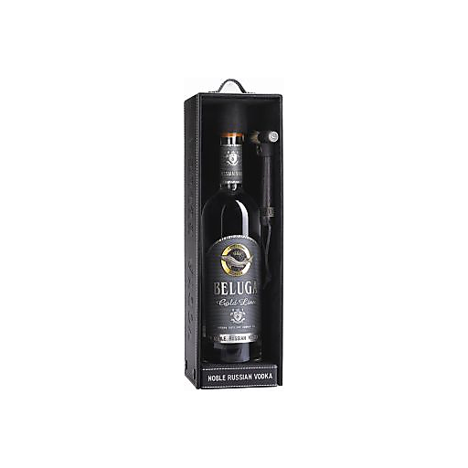 slide 1 of 1, Beluga Noble Russian Gold Vodka - Leather Edition, 750 ml