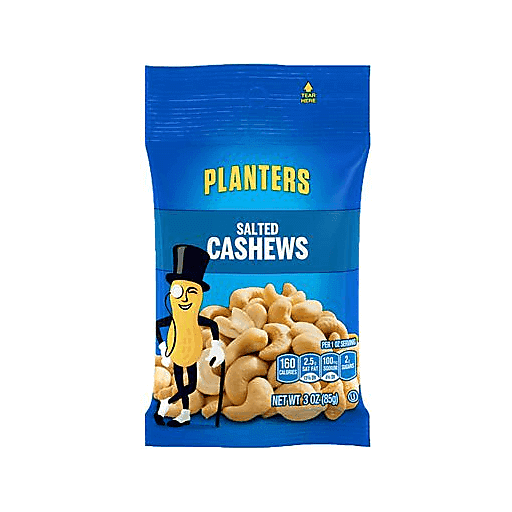 slide 1 of 1, Planters Cashews With Salt, 3 oz