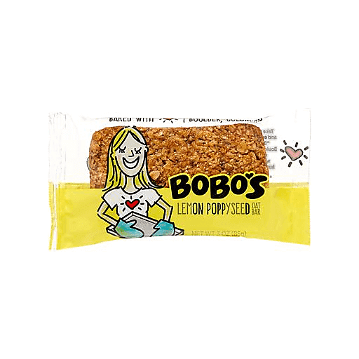 slide 1 of 1, Bobo's Lemon Poppy Seed Oat Bar, 3 oz