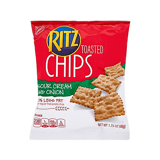 slide 1 of 1, Ritz Sour Cream & Onion Chips, 1.75 oz