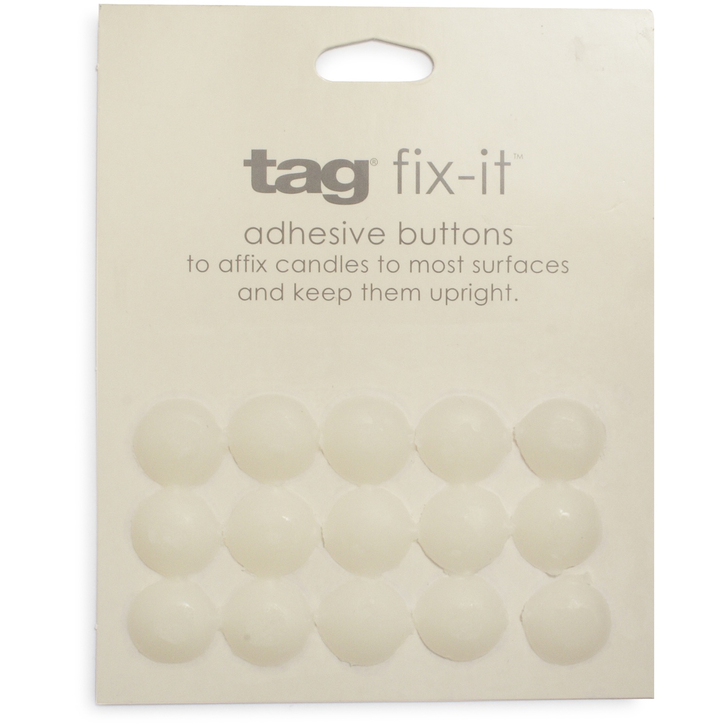 slide 1 of 1, TAG Fix-It Adhesive Buttons for Candles, 15 ct