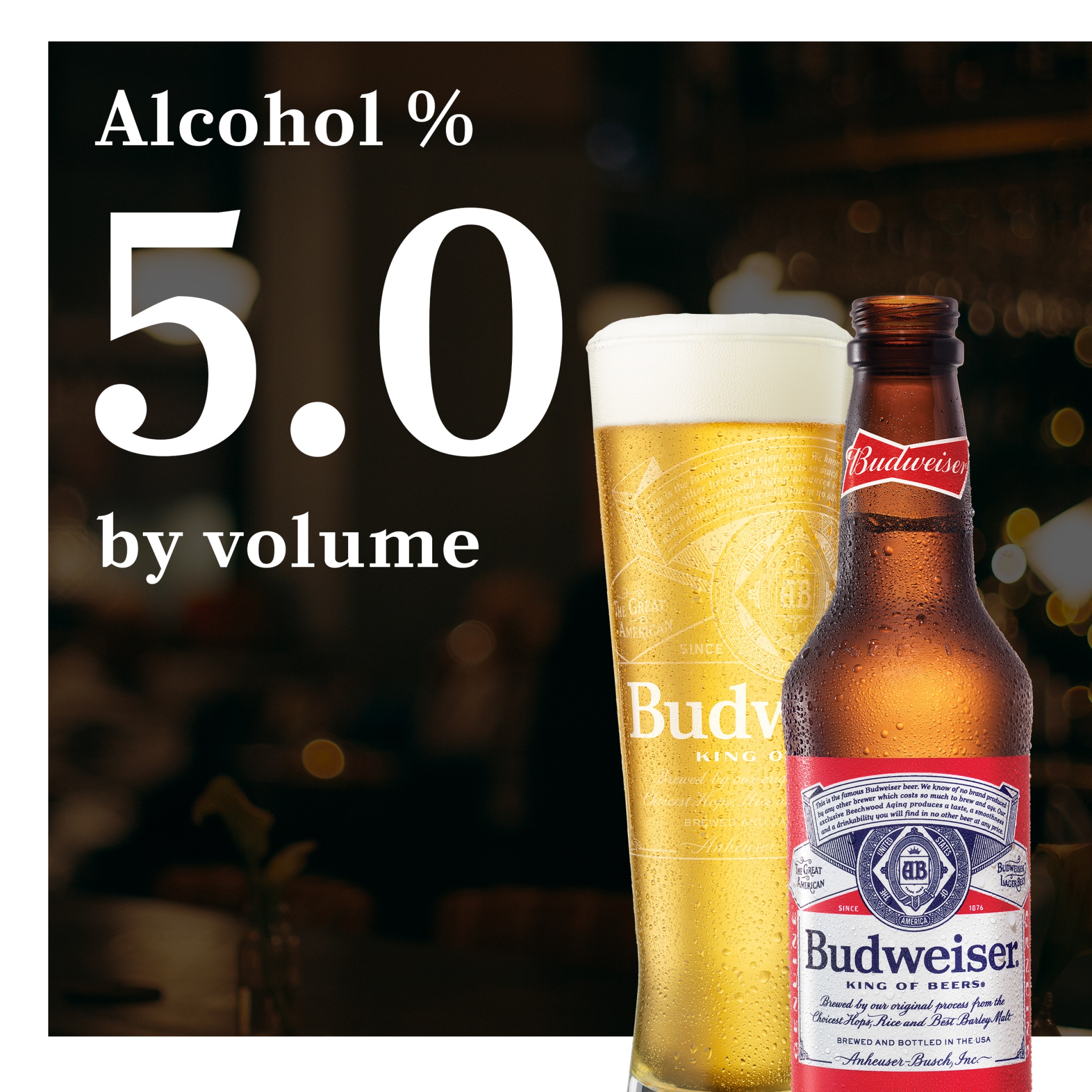 slide 5 of 6, Budweiser Beer, 24 Pack Beer, 12 FL OZ Bottles, 288 fl oz