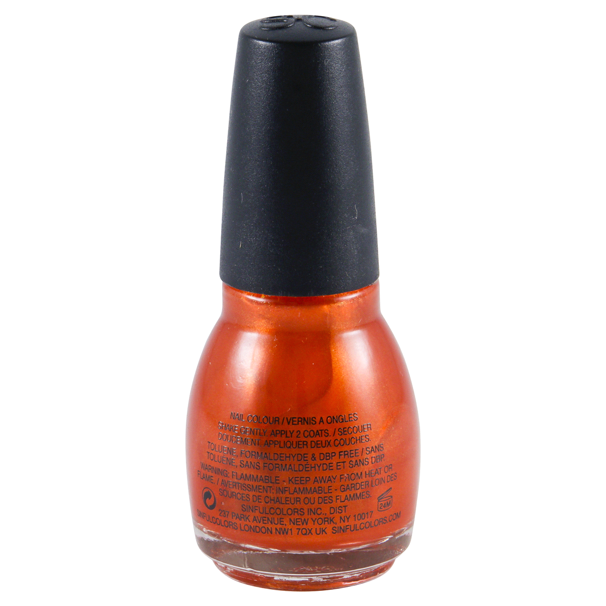 slide 5 of 5, Sinful Colors Professional Courtney Orange Nail Enamel, 0.5 oz