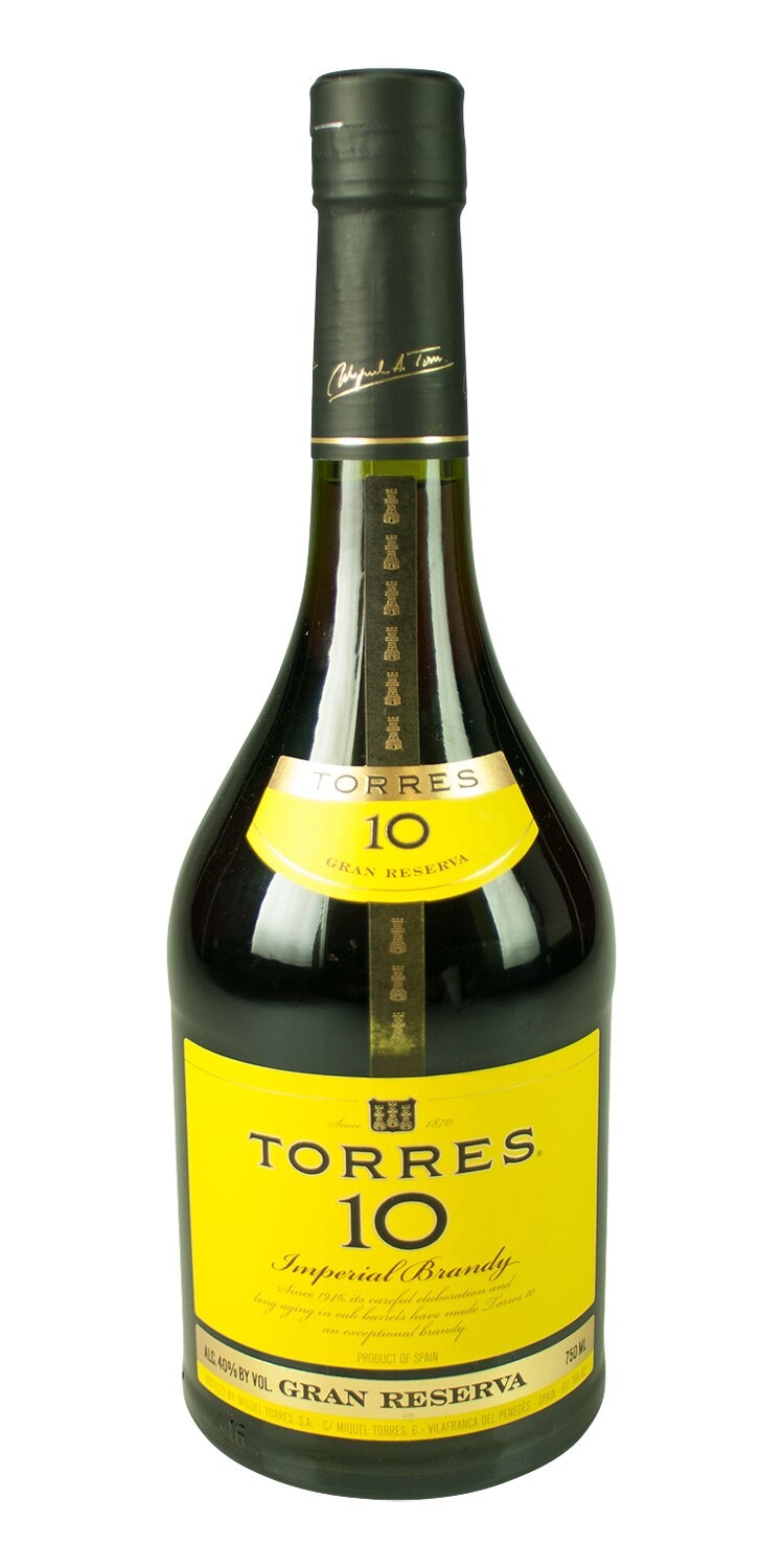 slide 1 of 1, Torres 10 Imperial Brandy Gran Reserva, 750 ml