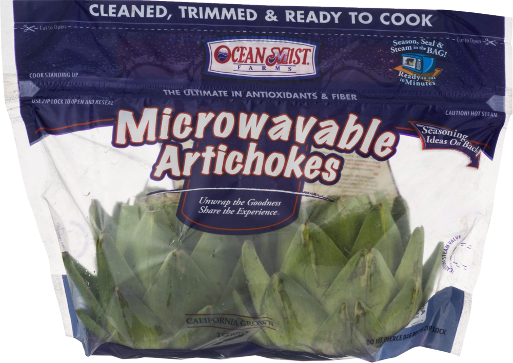 slide 3 of 6, Ocean Mist Farms Microwavable Artichokes, 2 ct