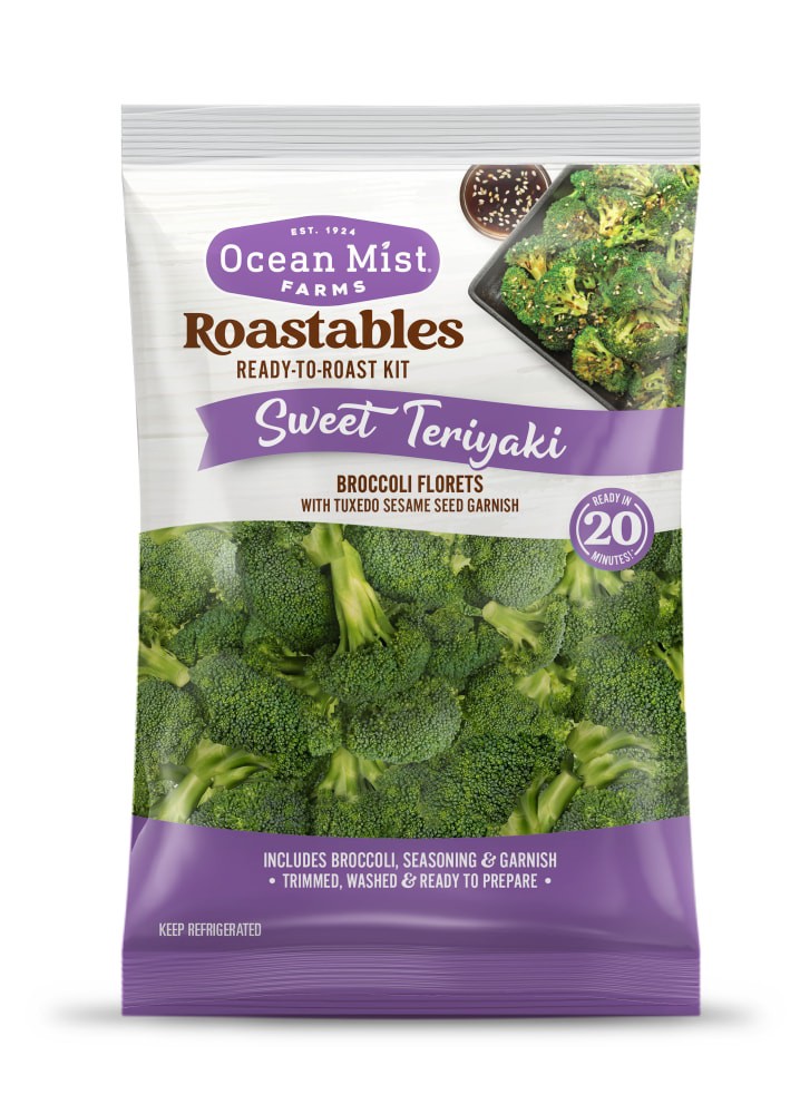 slide 1 of 2, Ocean Mist Farms® Roastables Broccoli Sweet Teriyaki Bag, 12.6 oz