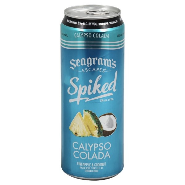 slide 1 of 1, Seagram's Escapes Spiked Calypso Colada, 23.5 fl oz